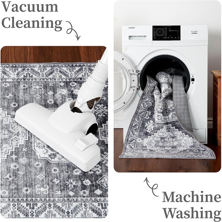 Dakota Fields Corfu Performance Rick Gray Machine Washable Rug Wayfair